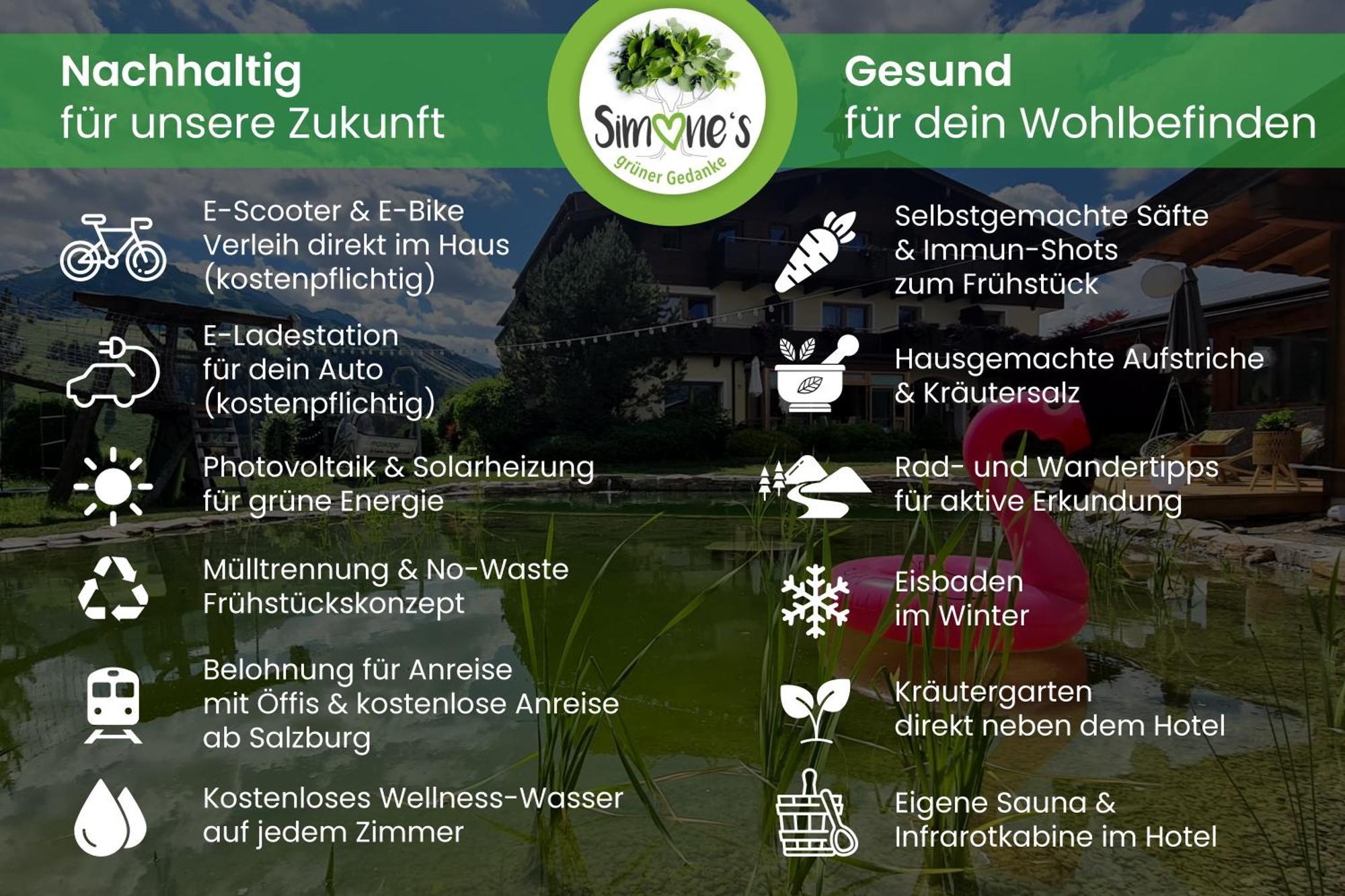 Simone'S Platzerl - Inklusive Taeglichem Freien Eintritt Tauern Spa - Nur 5 Gehminuten, Sommerkarte, Privatem Garten Mit Schwimmteich, Grill Und Saunabereich Kaprun Buitenkant foto